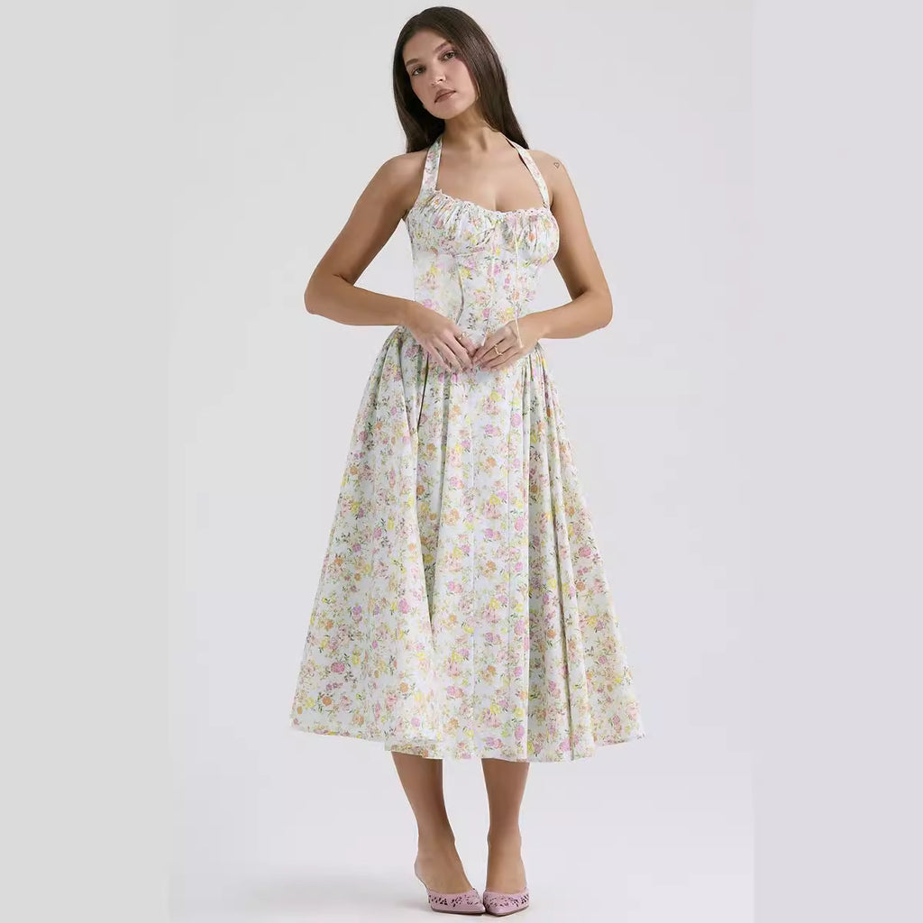 The Fleur-de-Lis  Halter Sundress
