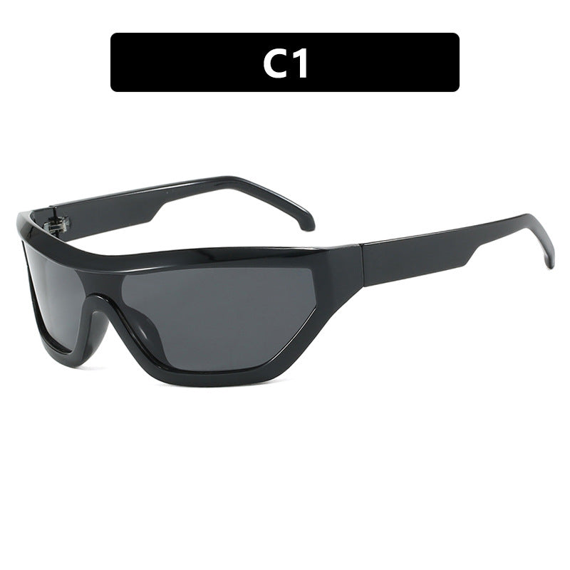 Conjoined Y2K Sunglasses Narrow Frame