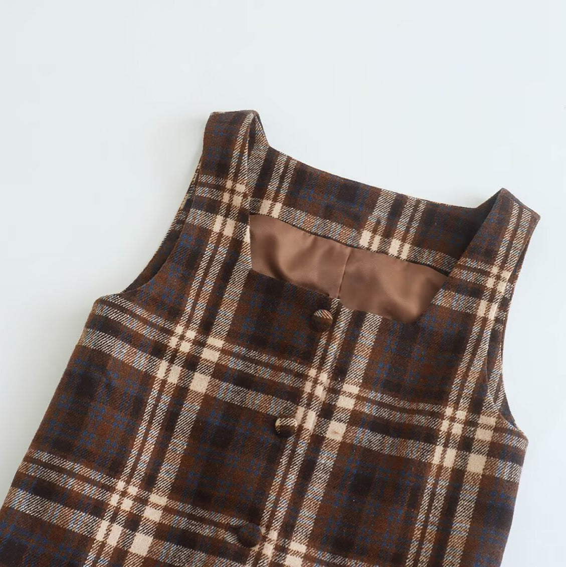 Classic Retro Forest-Style Print Dress