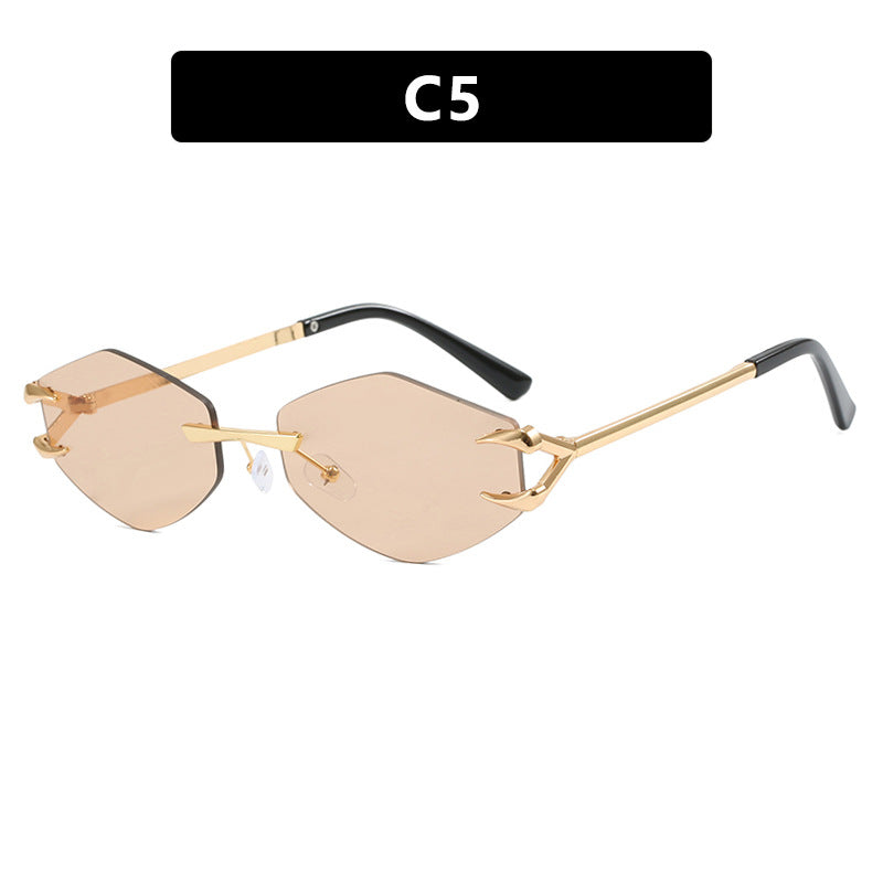 The Riviera Diamond Frameless Hook Sunglasses