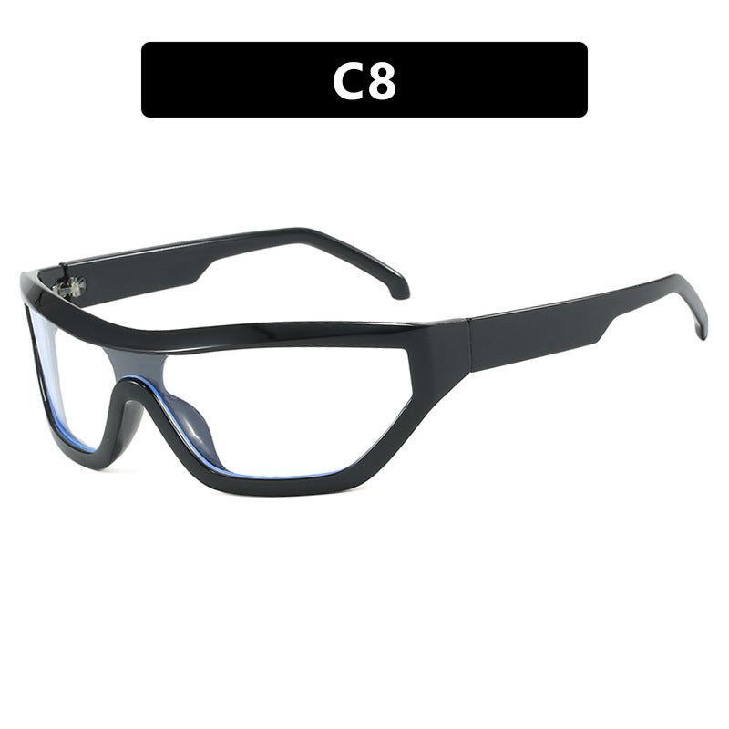 Conjoined Y2K Sunglasses Narrow Frame