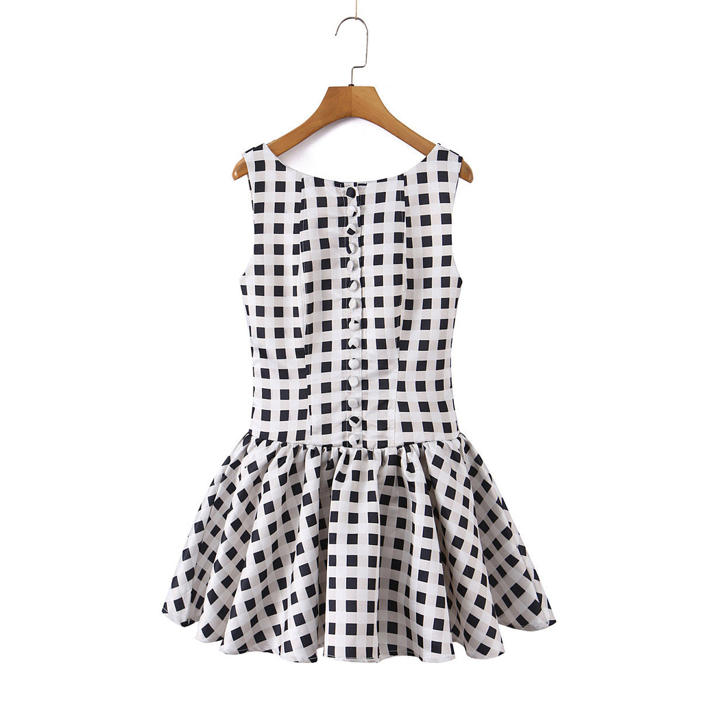The Camille Gingham Mini Dress