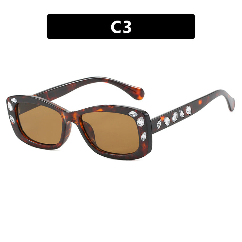 Diamond Dust oval sunglasses