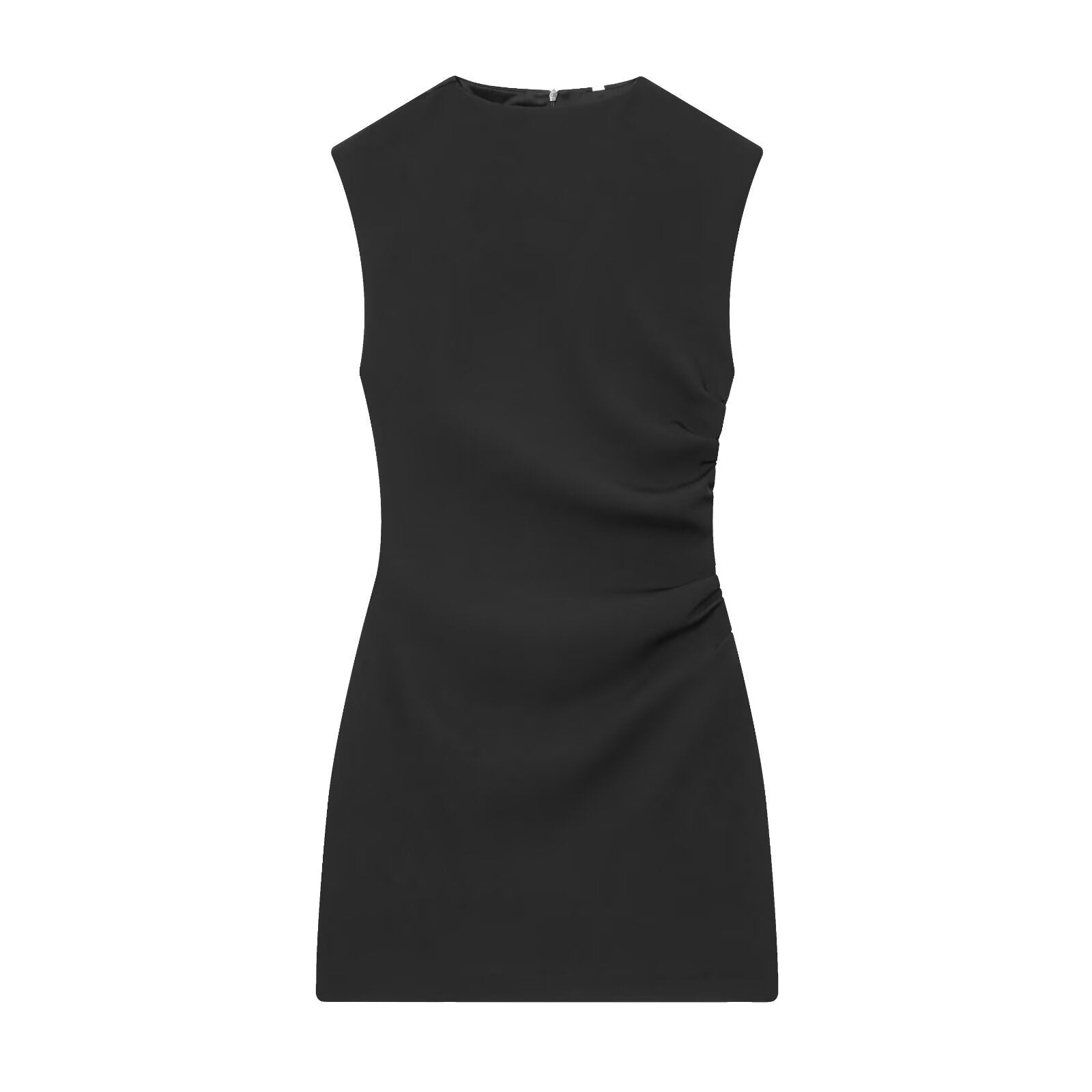 Women's short dress with shoulder pads