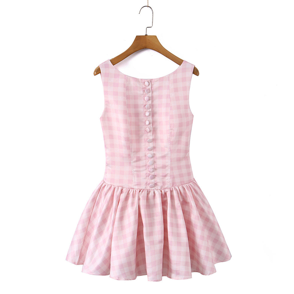 The Camille Gingham Mini Dress