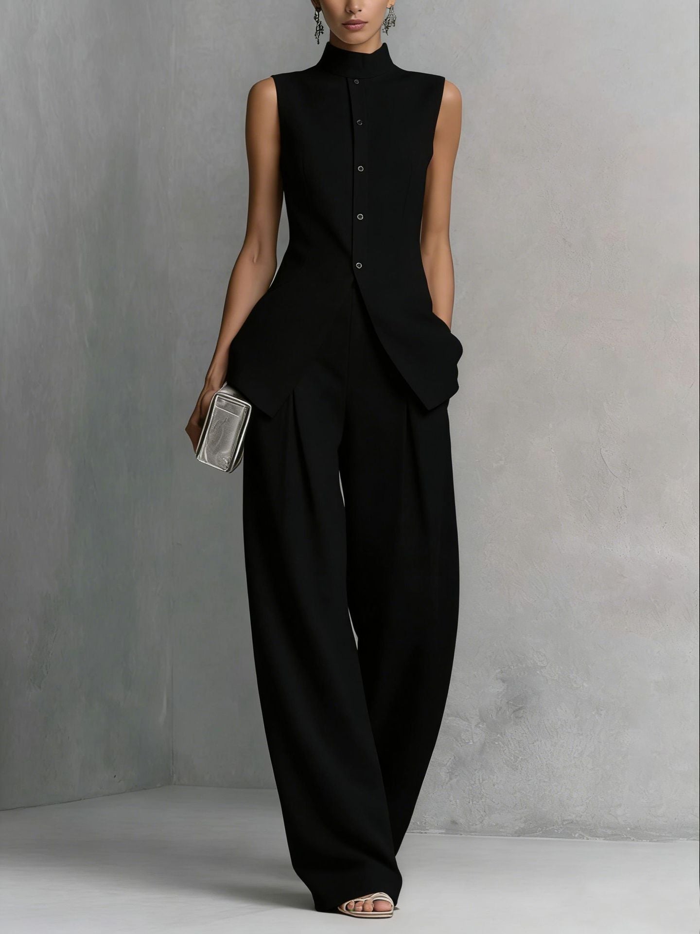 Selena sleeveless pants set
