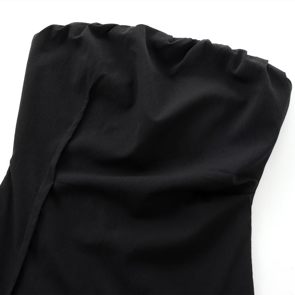The "Soleil "Sculpted Strapless Midi