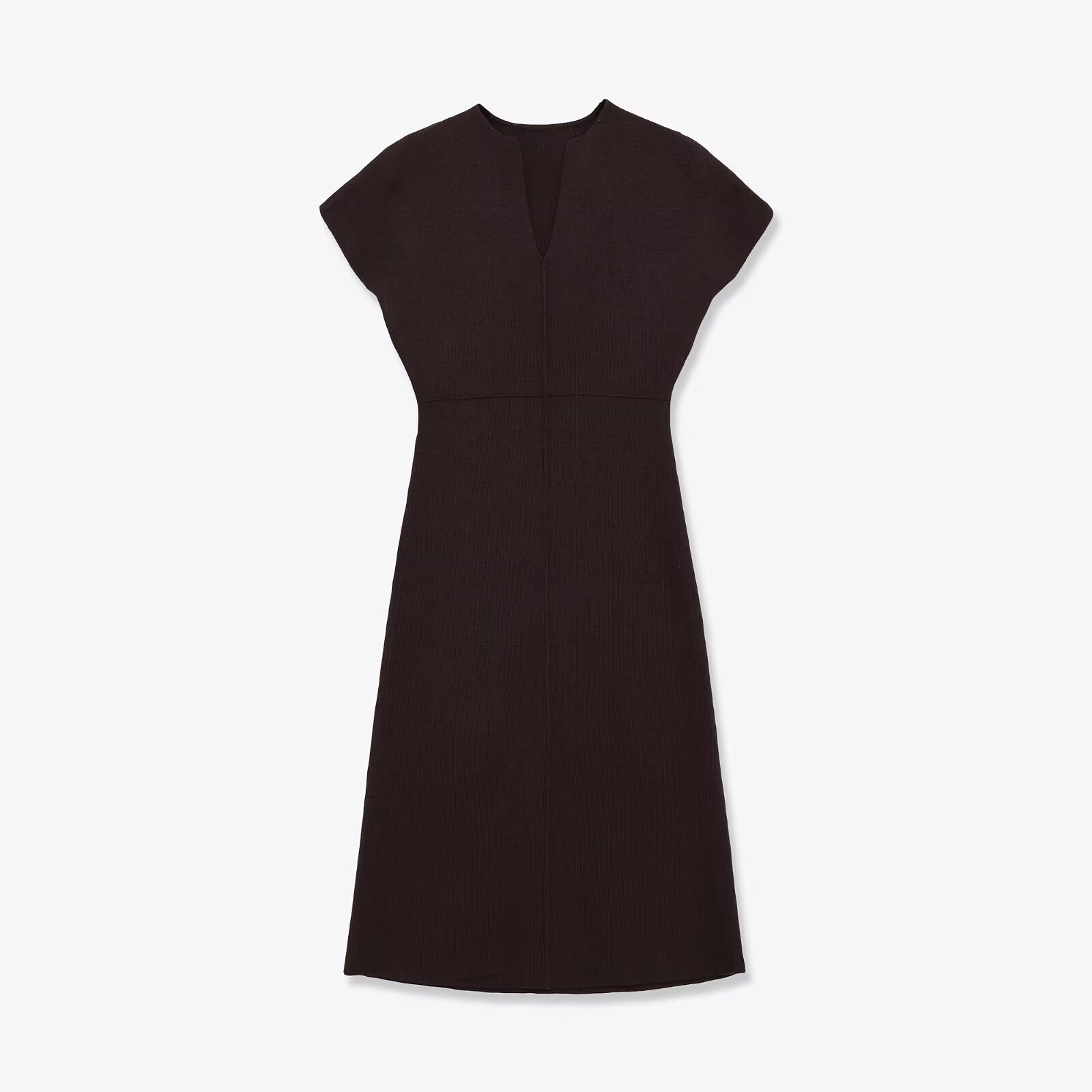 Commuting style knitted MIDI dress