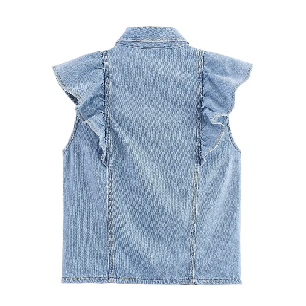 Stacey denim high waisted set