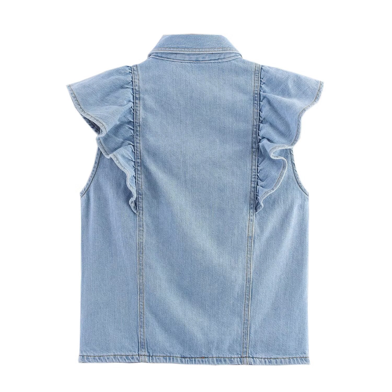 Stacey denim high waisted set