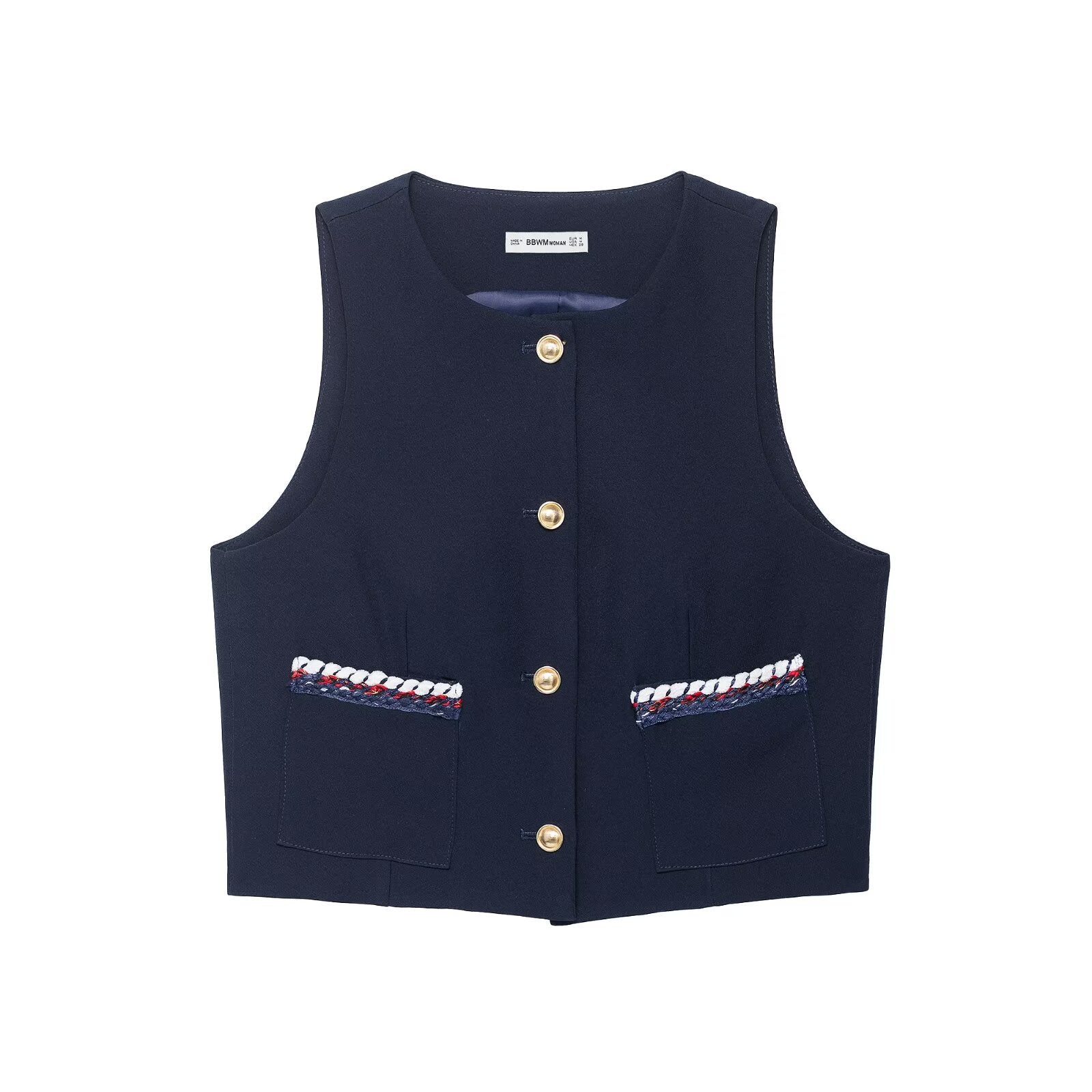 Riviera Tweed-Style Button-Down Two-Piece Set