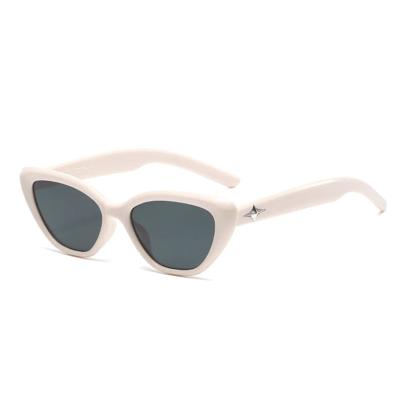 Fashion Cat Eye Sunglasses Classic Rice Nail Design Vintage Sun Glasses For Ladies Shades UV400 Trending Sunglass