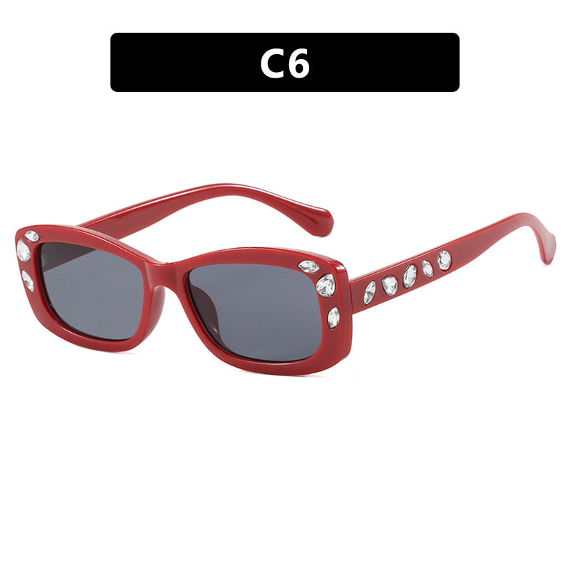 Diamond Dust oval sunglasses