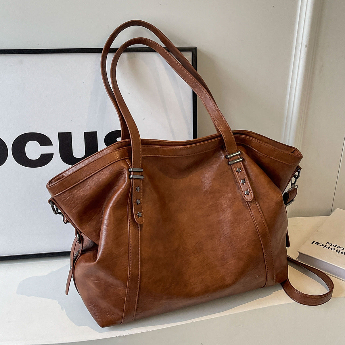 Kenya Large Capacity,Leather Crossbody Bag