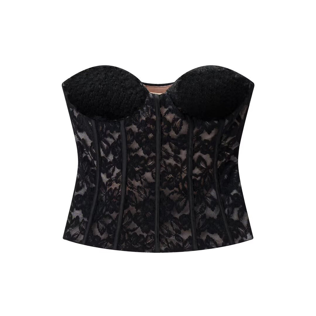 Savannah Spicy girl velvet lace corset