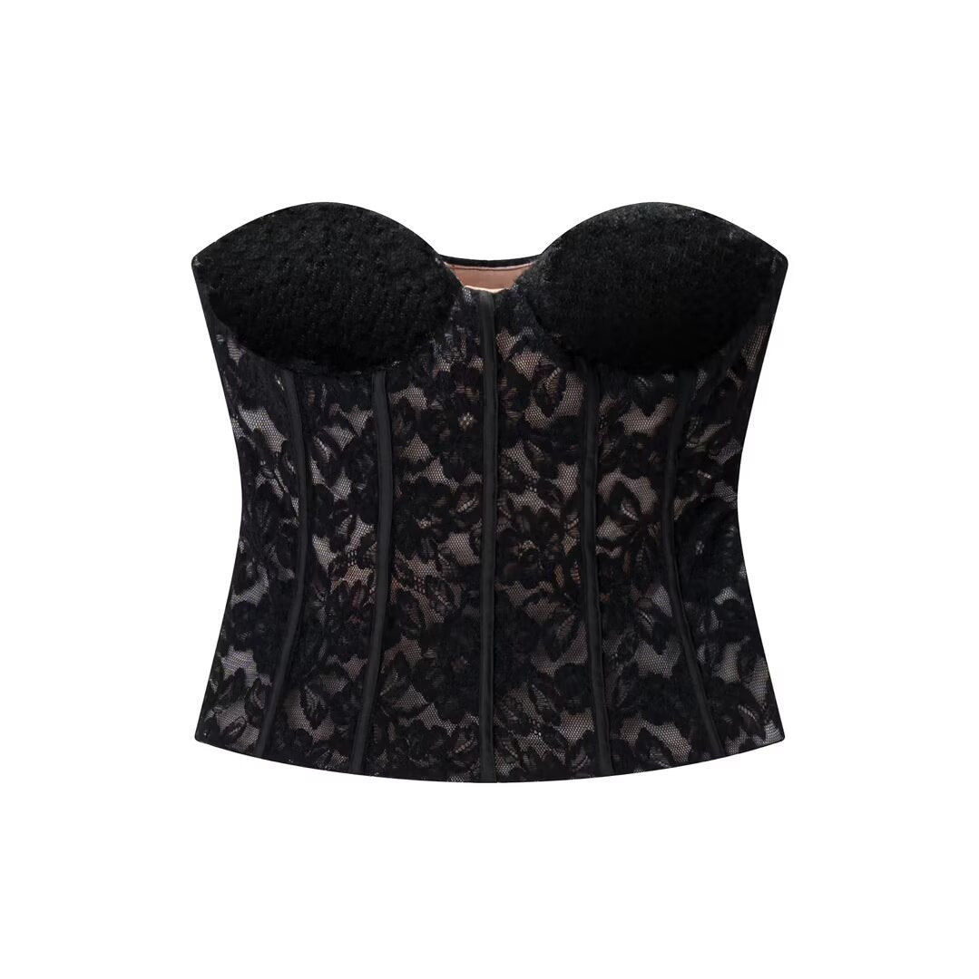 Savannah Spicy girl velvet lace corset