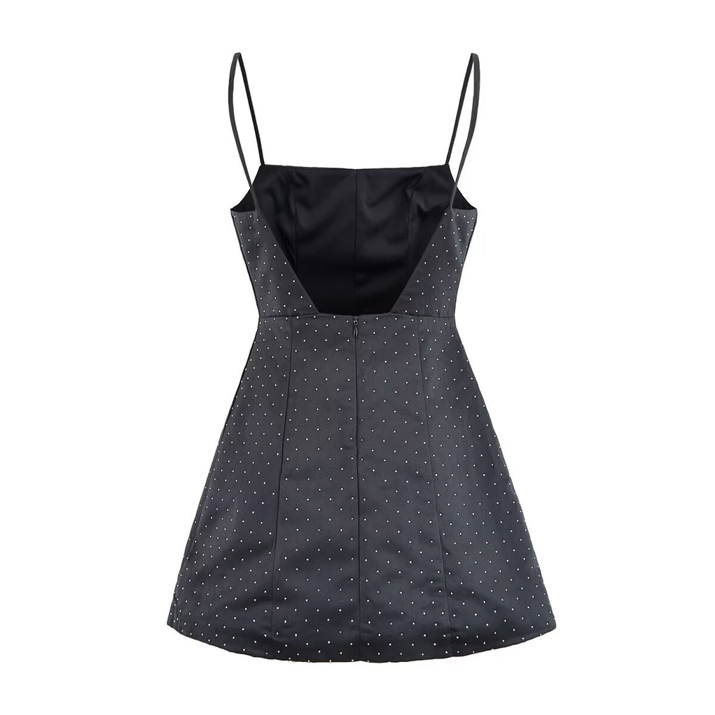Lisa Retro-Inspired Polka Dot Fit & Flare Mini Dress