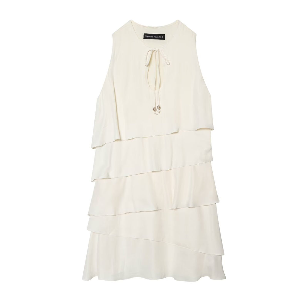 Ana Hot girl layered decorative short dress