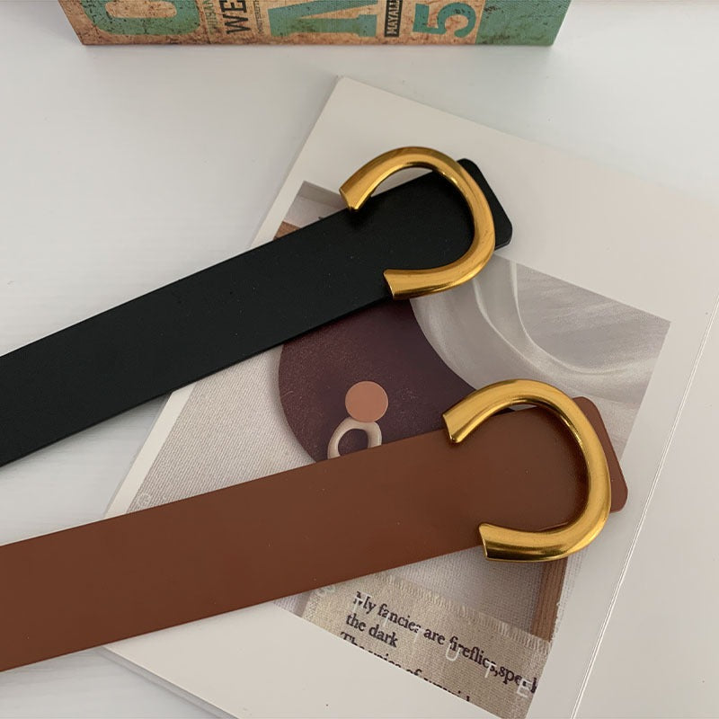 Wide waistband belt