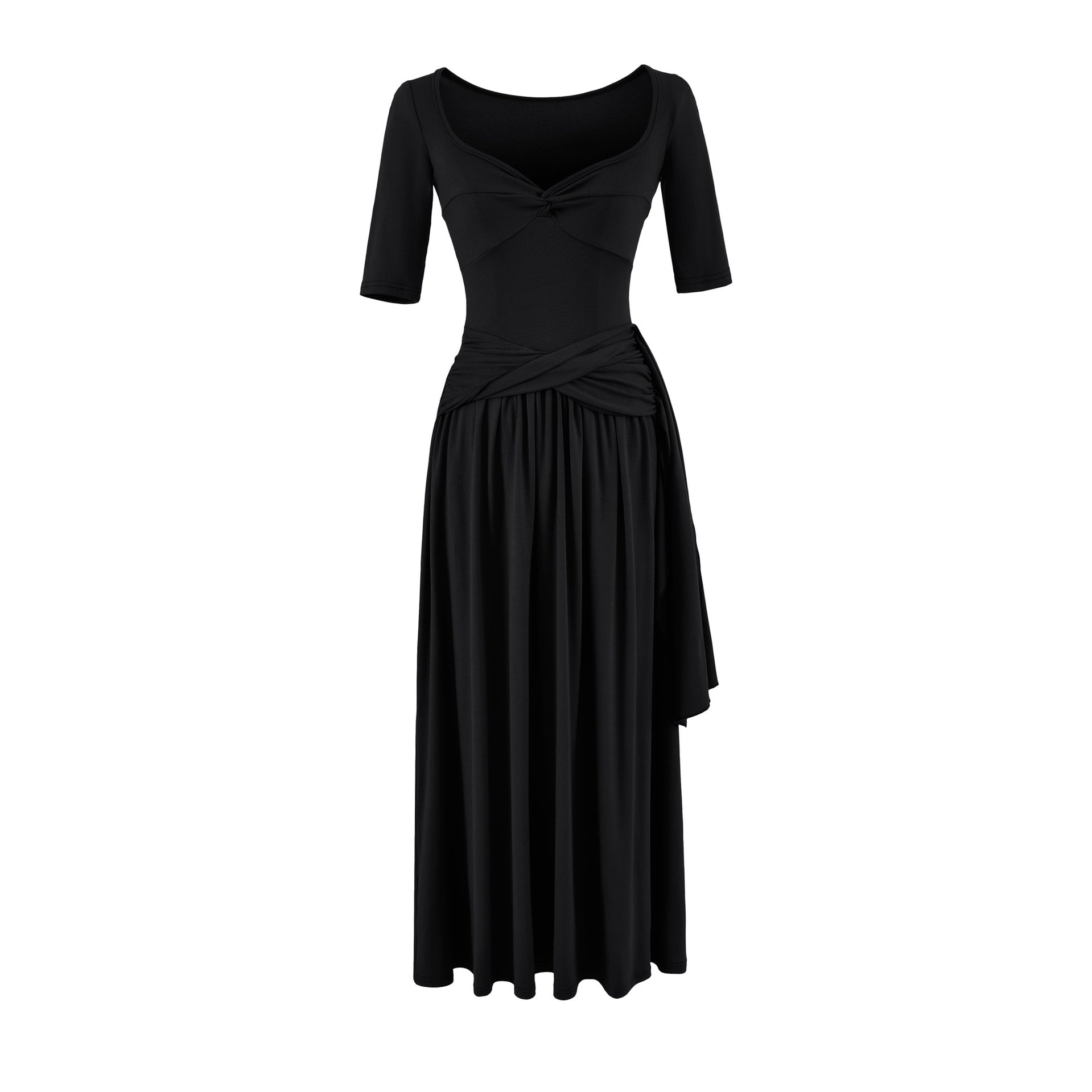 Lana Slim-Fitting Short Sleeve Maxi Dress