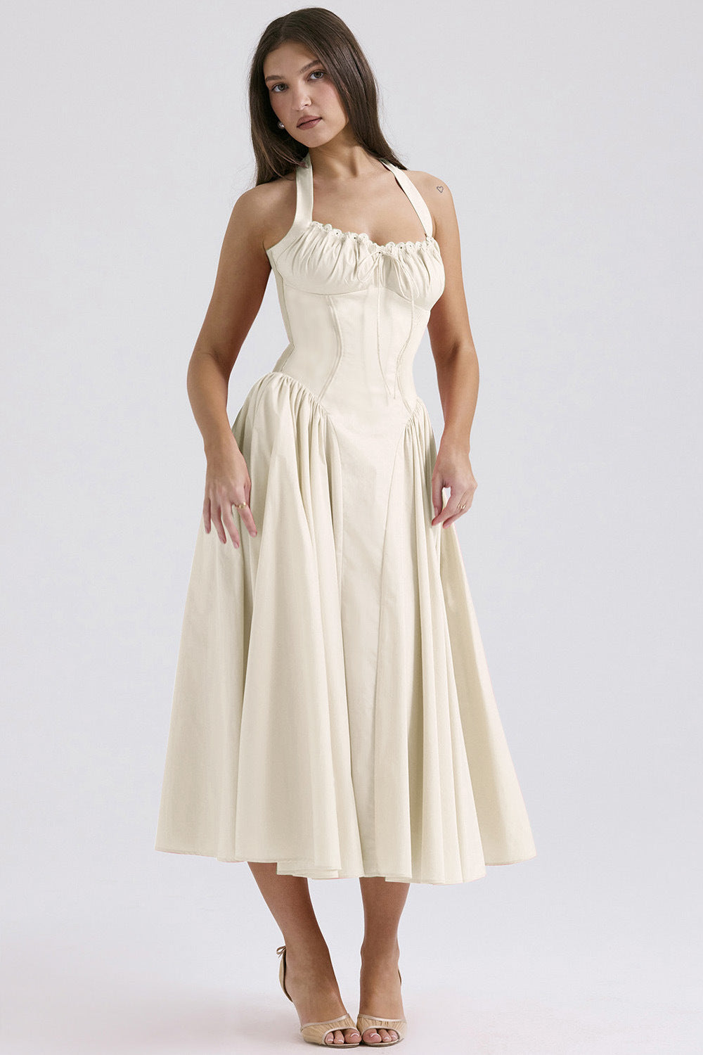 The Fleur-de-Lis  Halter Sundress