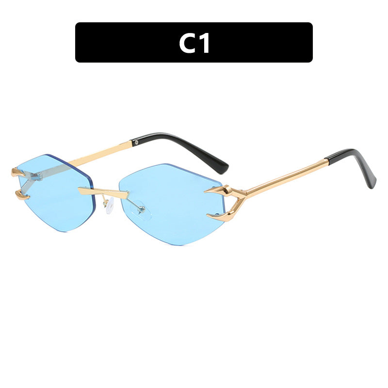 The Riviera Diamond Frameless Hook Sunglasses
