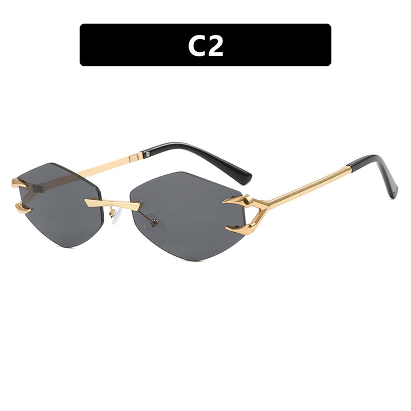 The Riviera Diamond Frameless Hook Sunglasses