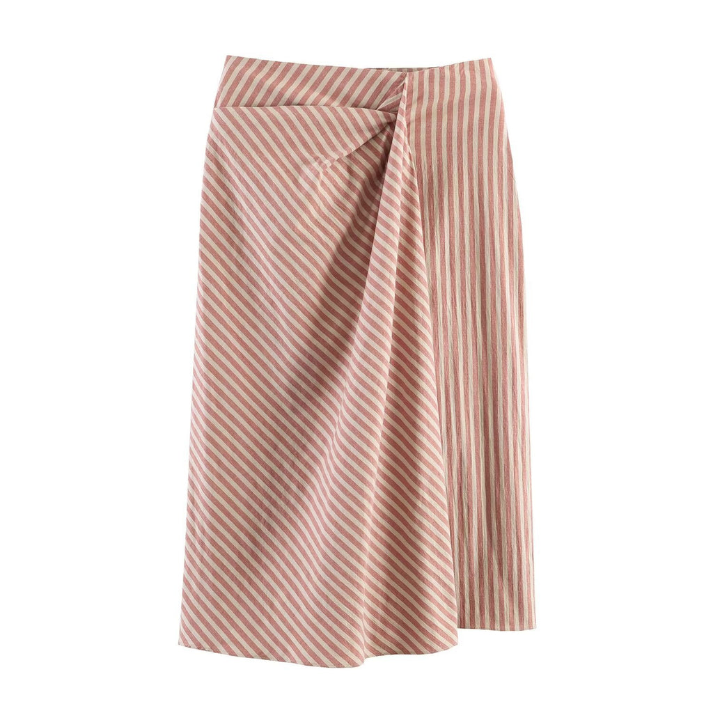 Katherina striped pleated skirt