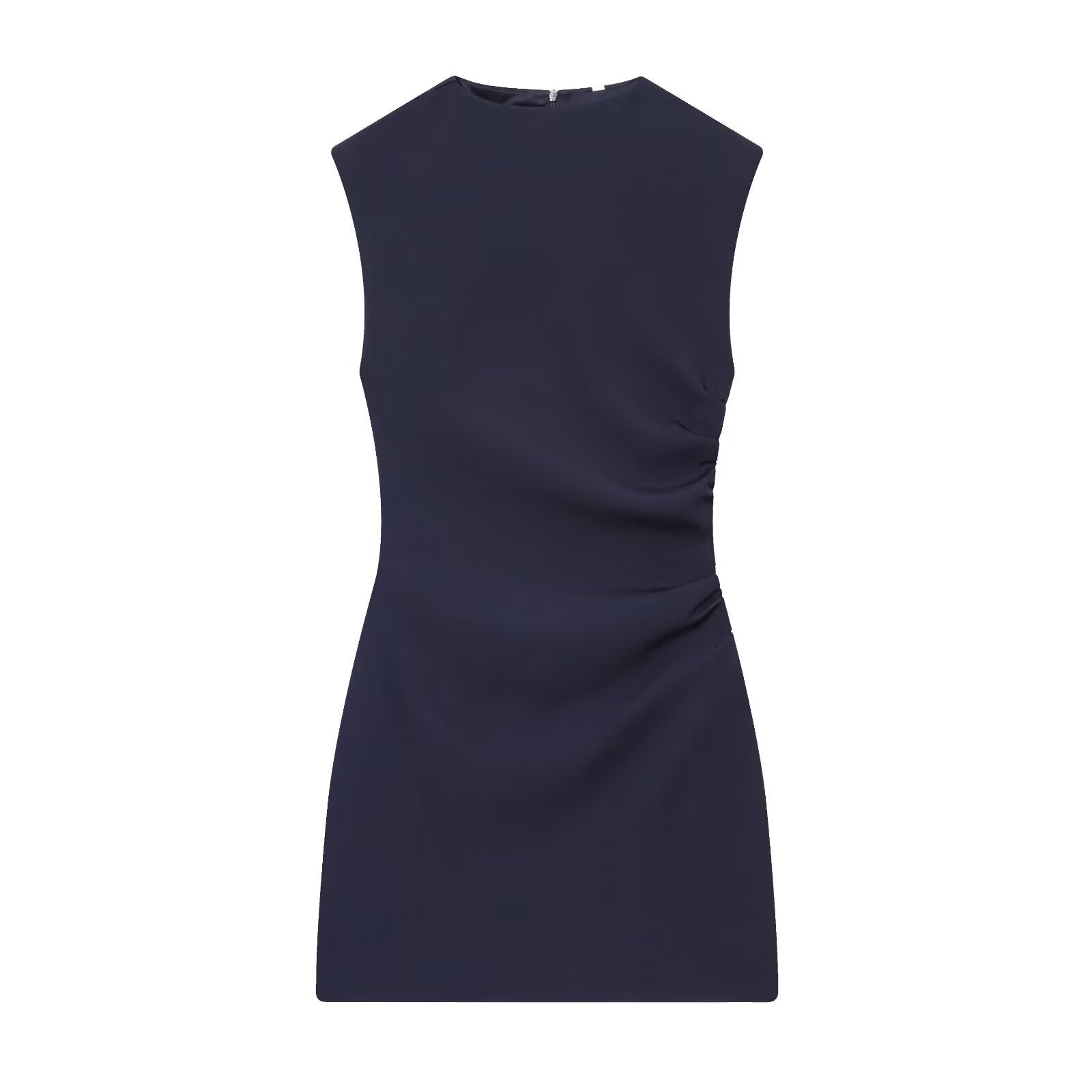 Women's short dress with shoulder pads