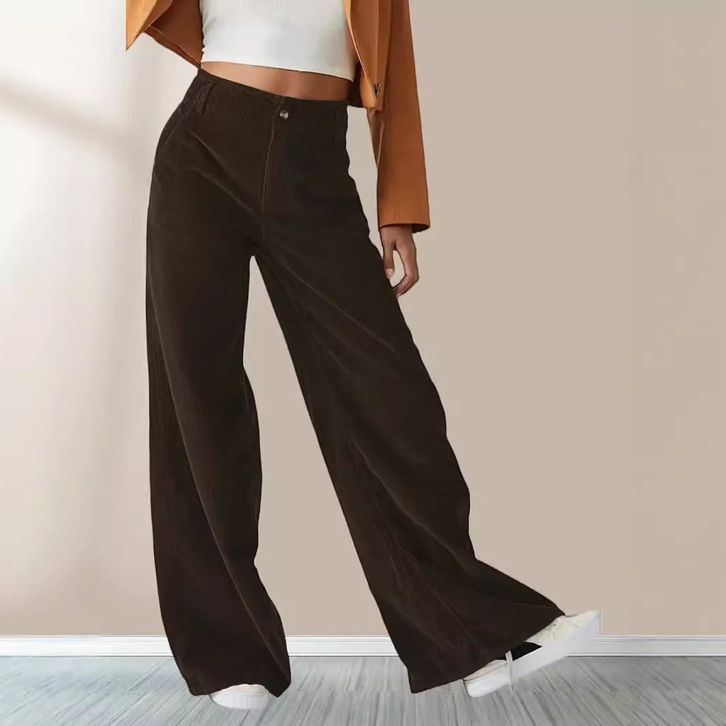 Retro Flare Corduroy Pants