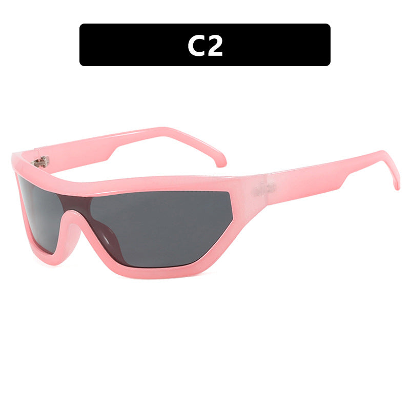 Conjoined Y2K Sunglasses Narrow Frame