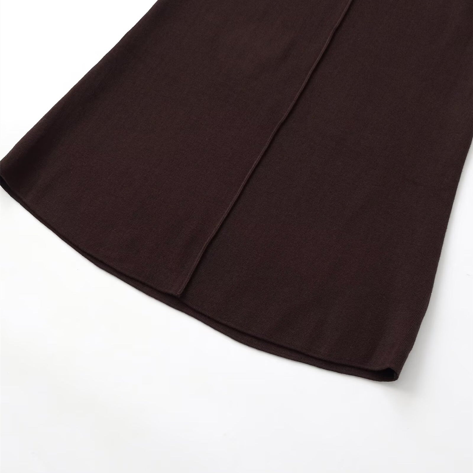 Commuting style knitted MIDI dress