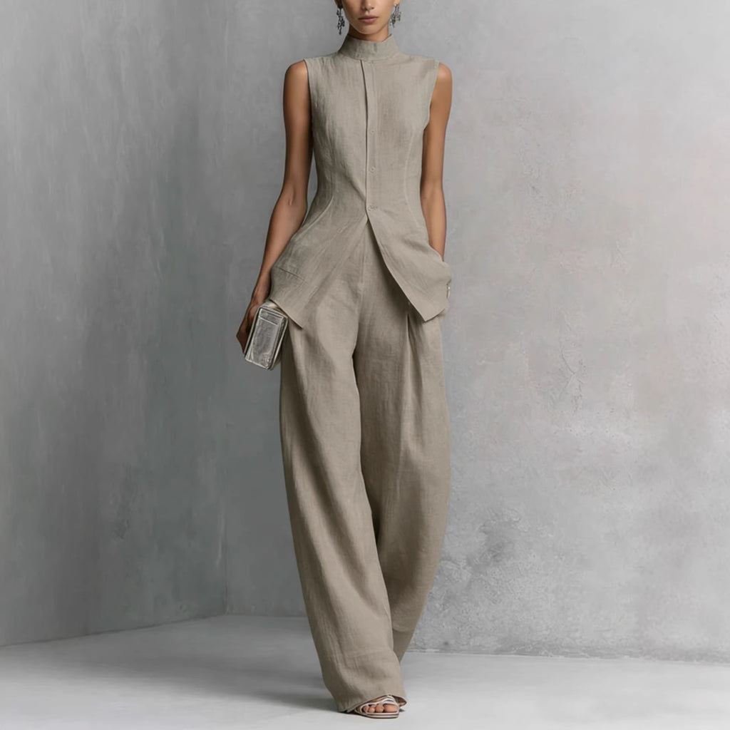 Selena sleeveless pants set