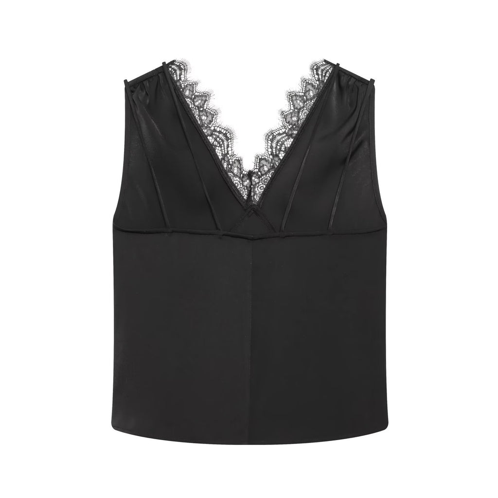 Lace top+asymmetrical skirt women's clothing