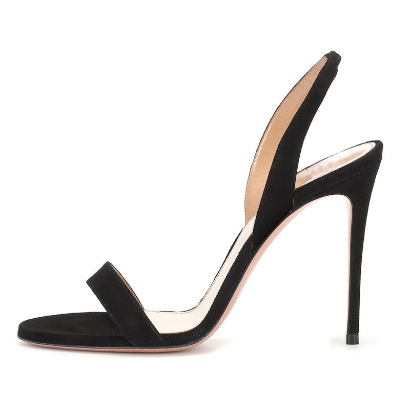 Tina  gold black open toed high heeled sandals