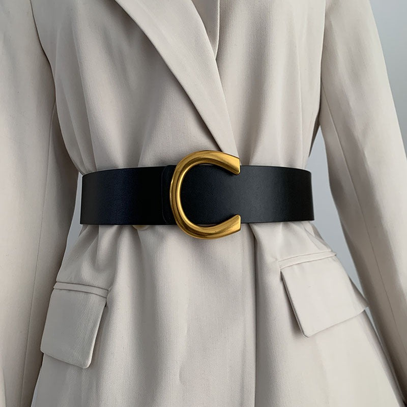 Wide waistband belt