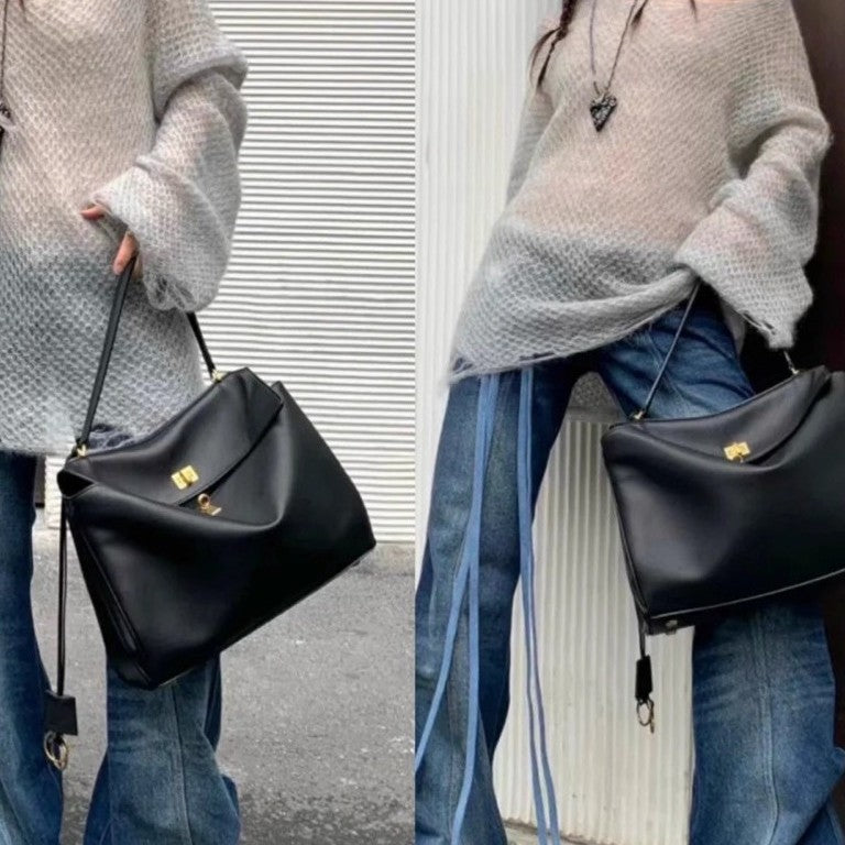 Vintage. Suede Matte Tote Bag, Elegant Shoulder Crossbody Bag .