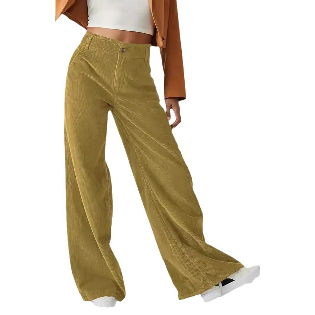 Retro Flare Corduroy Pants