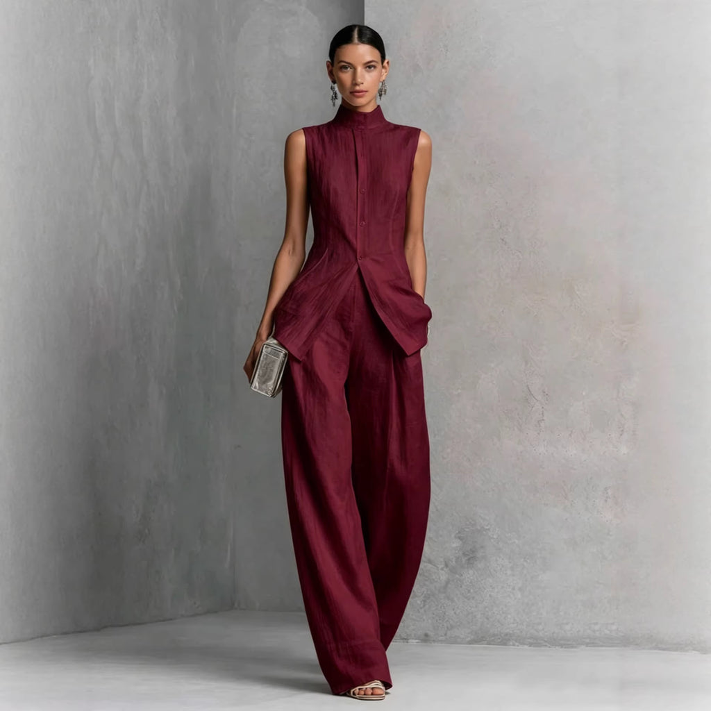 Selena sleeveless pants set