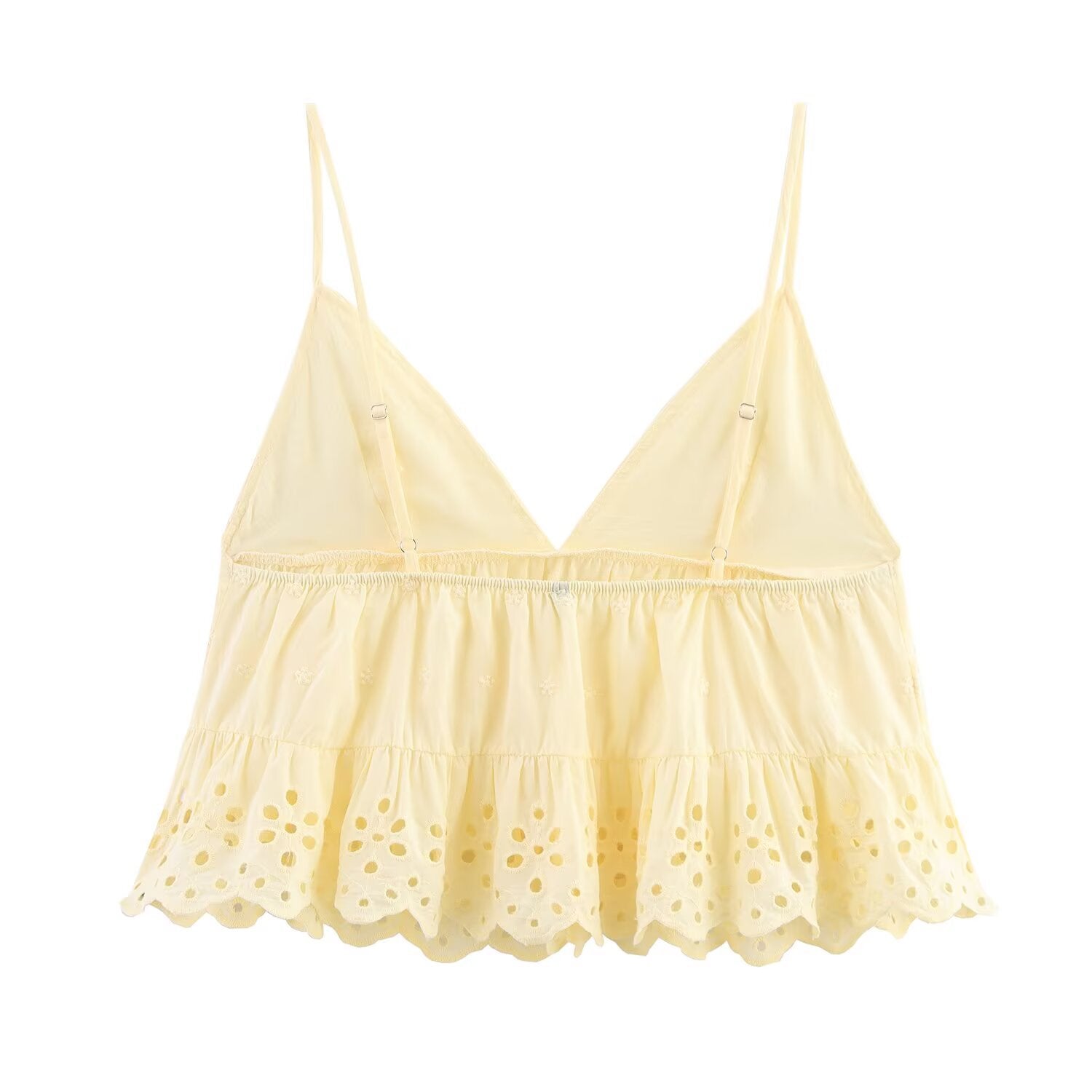 Salma Embroidered Poplin Top+Embroidered Shorts Set