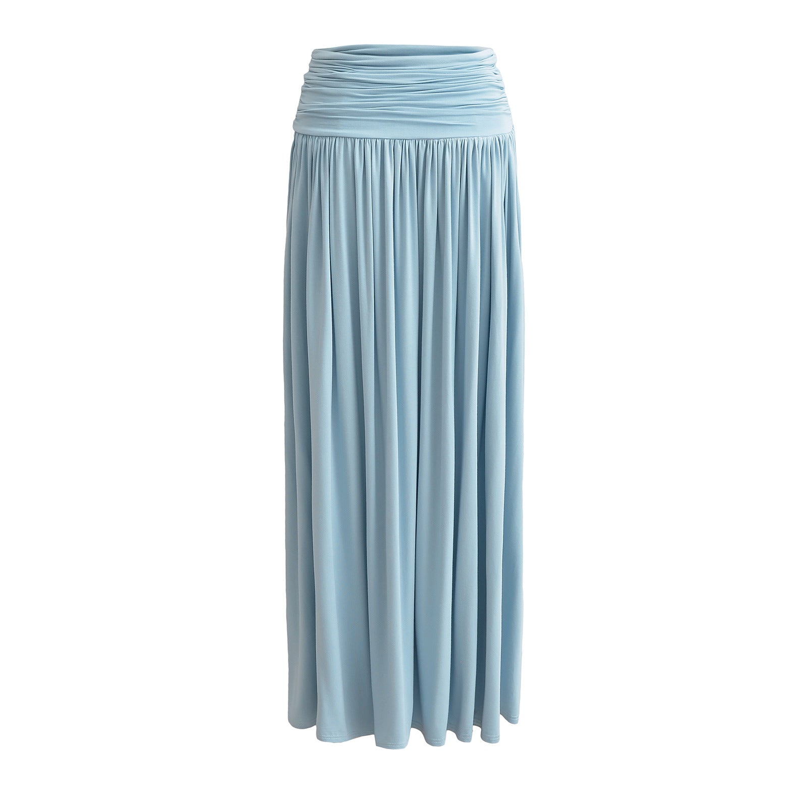 Low waist Serene Drape Micro-Pleat Maxi Skirt