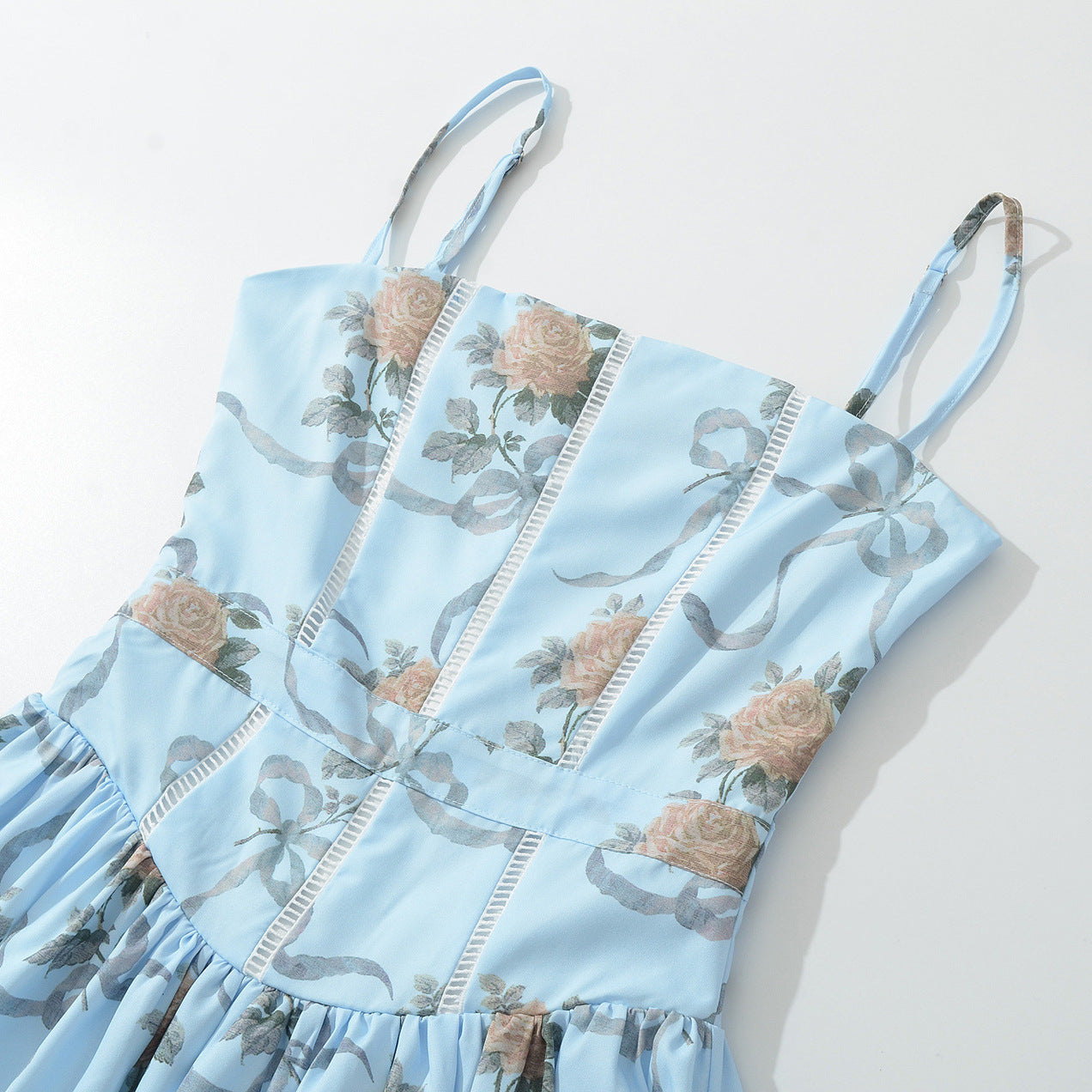 The floral  Versatile Lace Spliced Dress