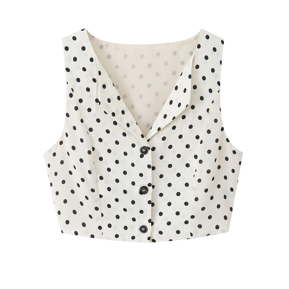 Serena Chic Polka Dot Blouse and A-Line Skirt Set
