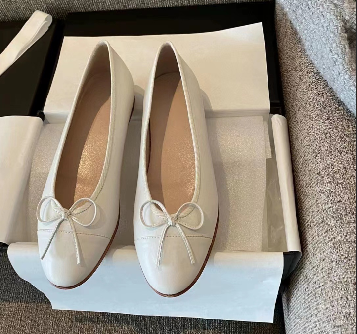 Ballet Flat Shoes Charming Classic Bow Slip-On L