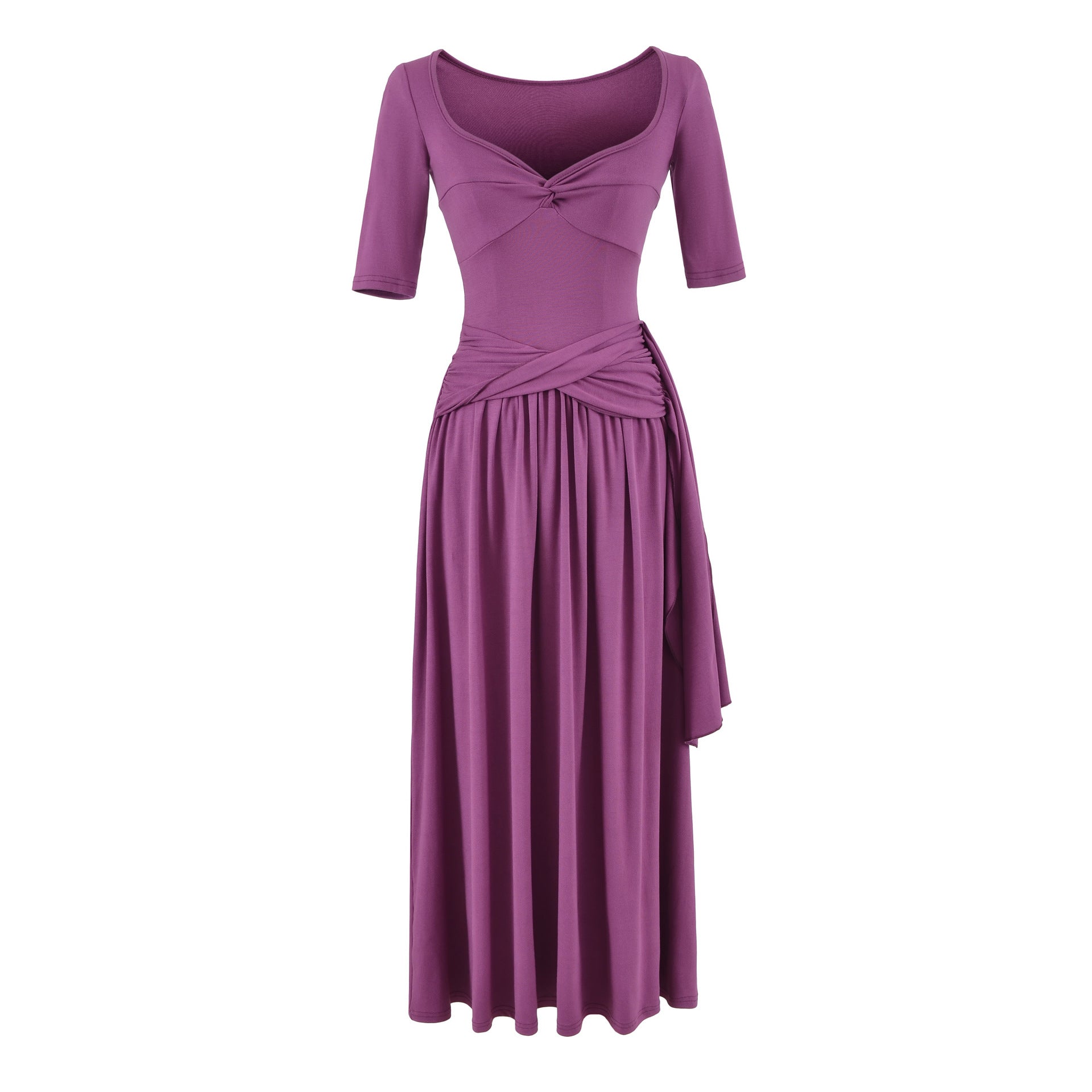 Lana Slim-Fitting Short Sleeve Maxi Dress