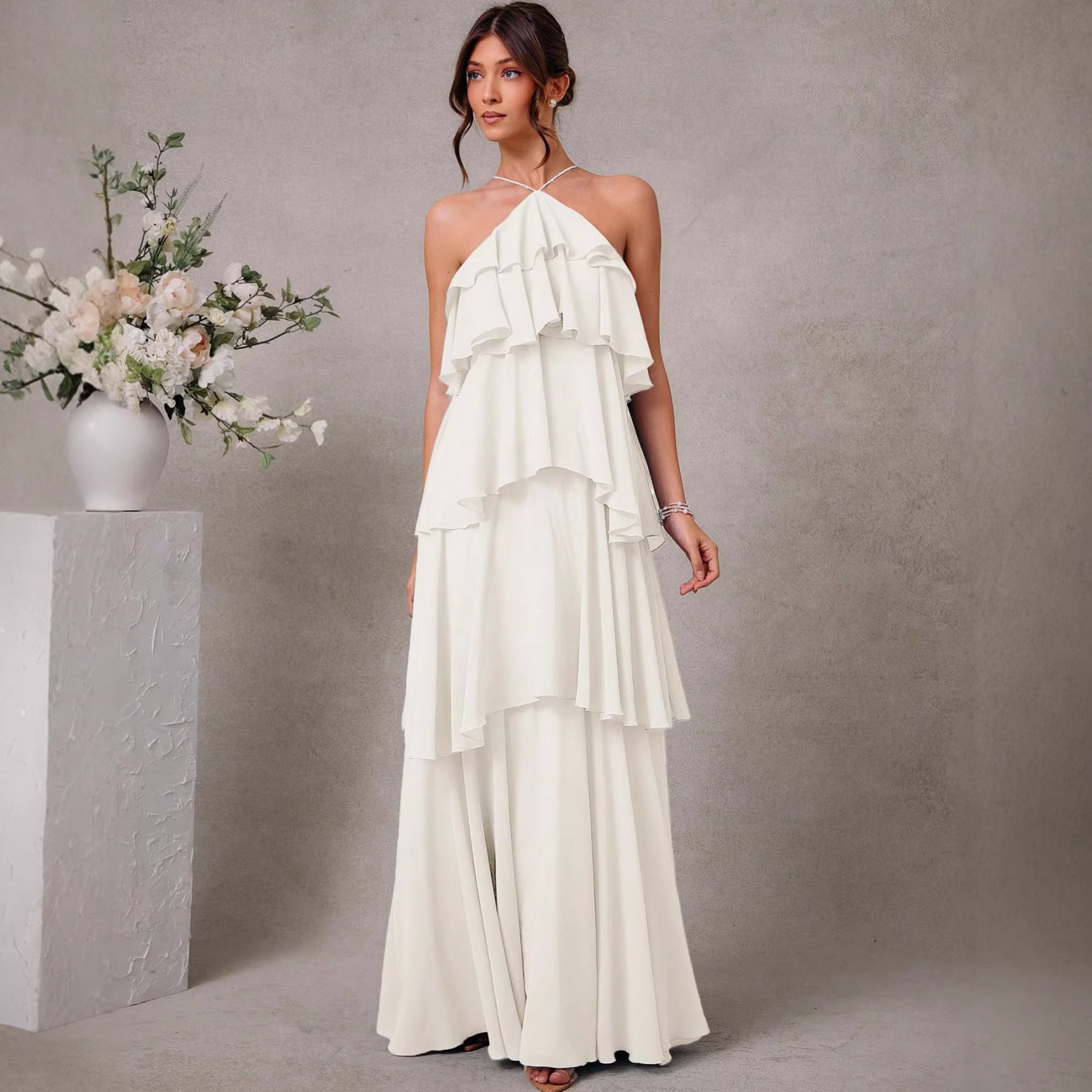 Ana Elegant Sleeveless Long Dress