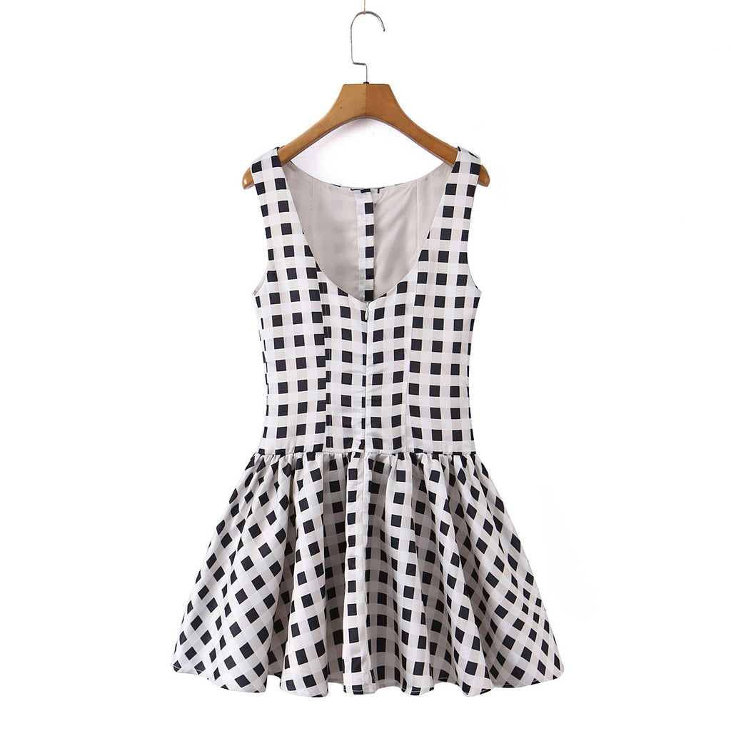 The Camille Gingham Mini Dress