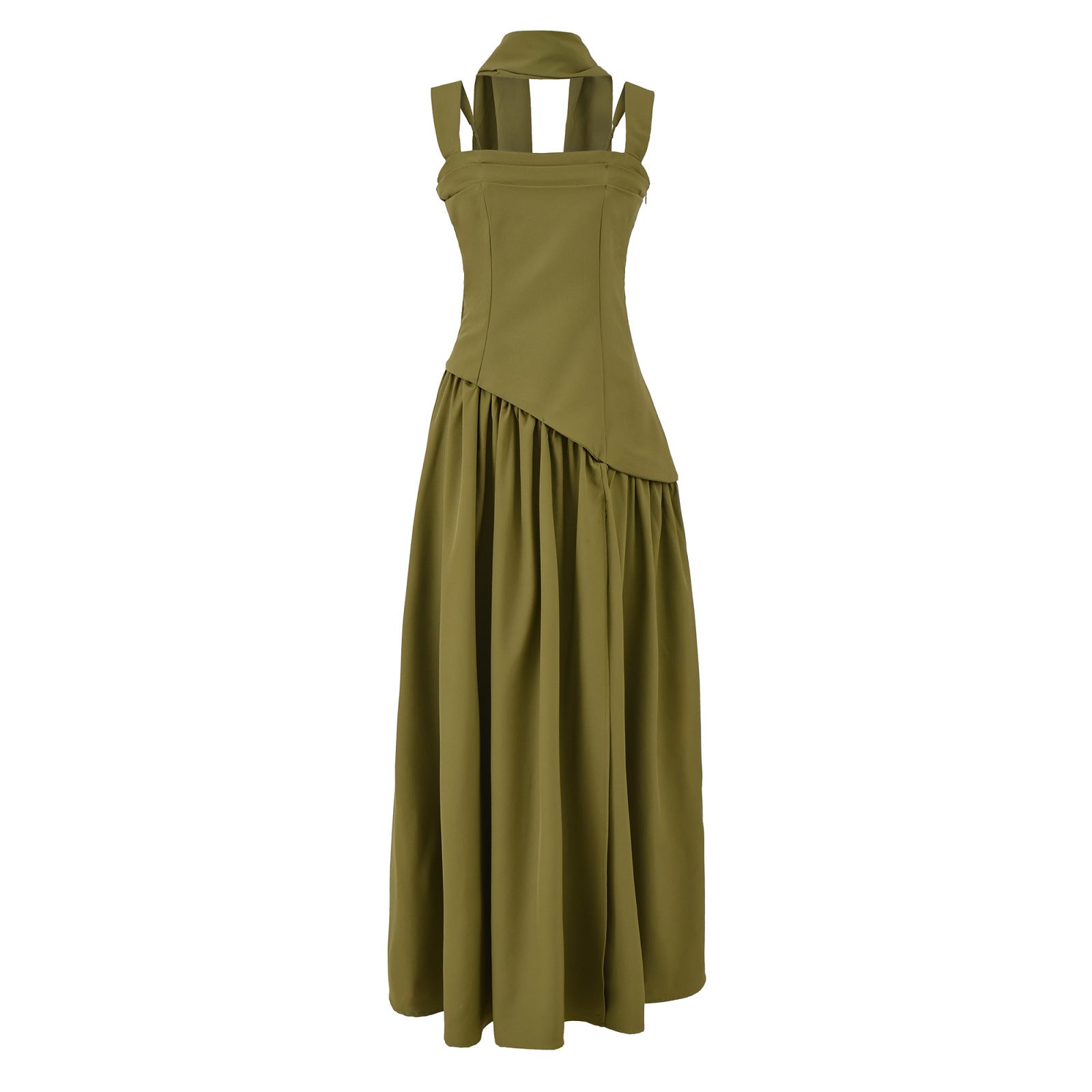 Melina Classic Strapless Split A-line Dress