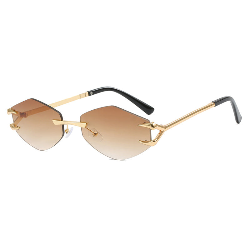 The Riviera Diamond Frameless Hook Sunglasses