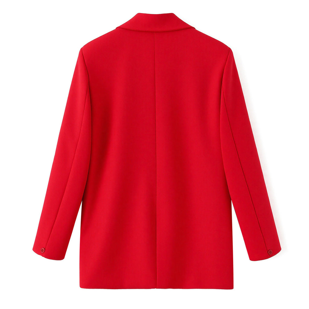 Elegant heart-shaped nail bead jewelry suit jacket